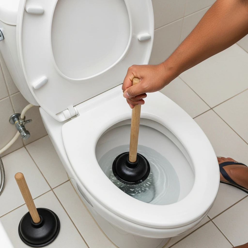 Toilet bubble when the upstairs toilet is flushed