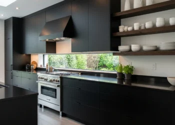 Black Kitchen Cabinets