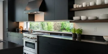 Black Kitchen Cabinets