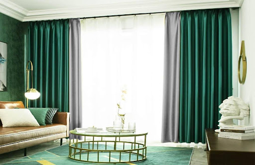 Green Curtain Design Ideas